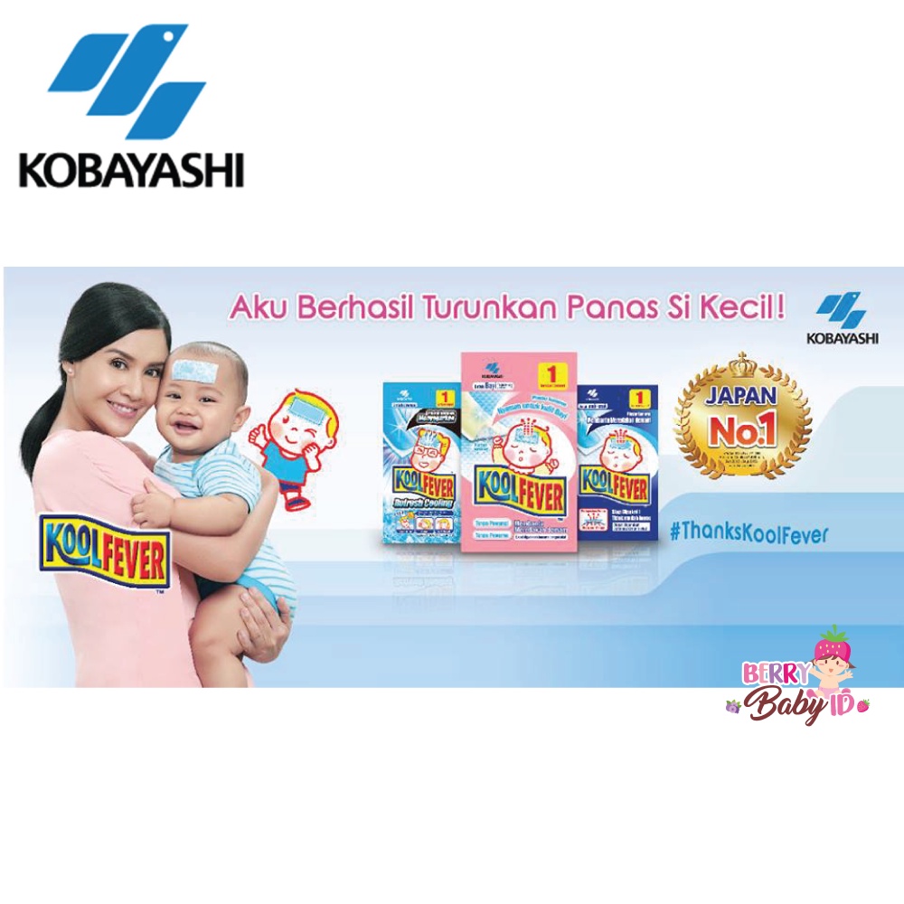 KoolFever Pereda Demam Bayi Anak Kool Fever 1 Sheet Berry Mart