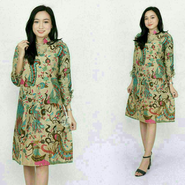Terlaris Serut Genes Jelita Tunic Navbor Yelbor Whitbor Creambor Tunik Batik Modern Hrb030 Dolbi Dob