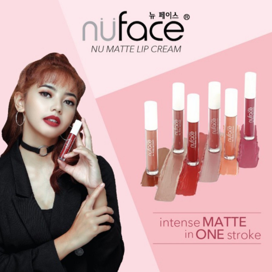 Nuface Nu Matte Lip Cream Lipcream| Sensasi Caramel, Warna Intense, Tahan Lama