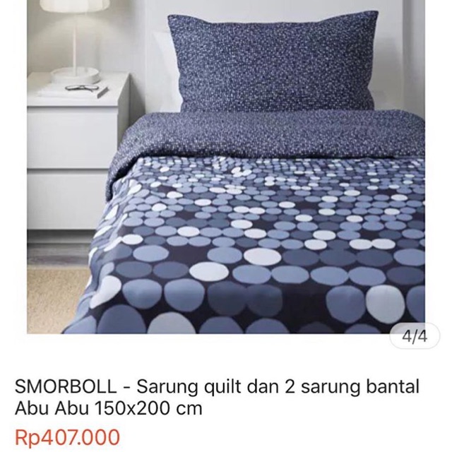 Sarung quilt/selimut/bed cover ikea smorboll ukuran 150x200