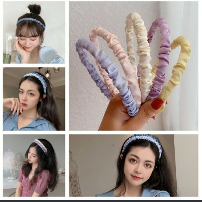 Bondu Scrunchie / bando scrunchie Korea / bando bandana Scrunchie /bando kerut/ bando nagita slavina/ bando viral / bando kekinian / bando