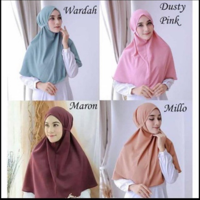 Jilbab bergo maryam diamond italiano/hijab instan bergo maryam non pet