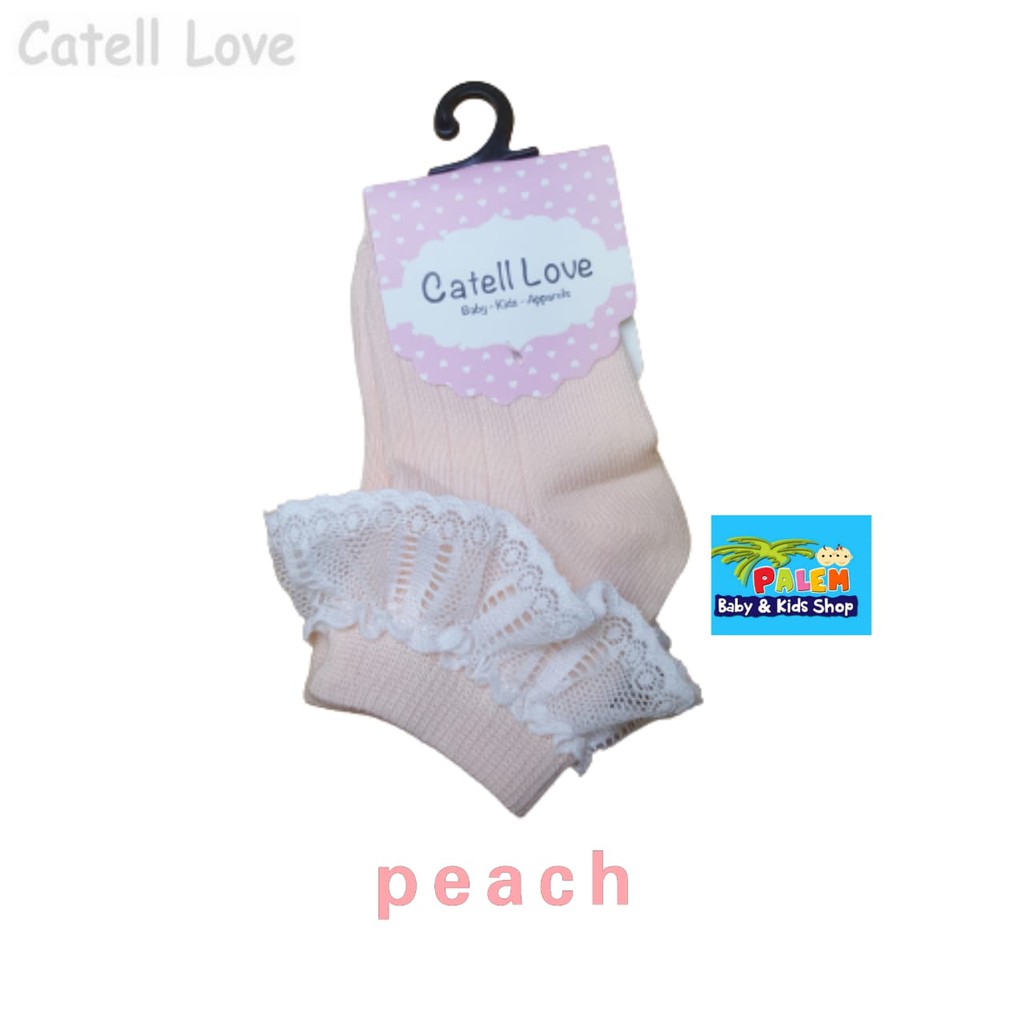 Catell Love Shock / Kaos Kaki Renda bayi perempuan NB