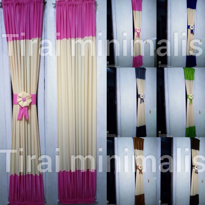 Gorden Kupu2 Gorden Kupu Minimalis Horden Kupu Ikat Tebal Kombinasi Warna