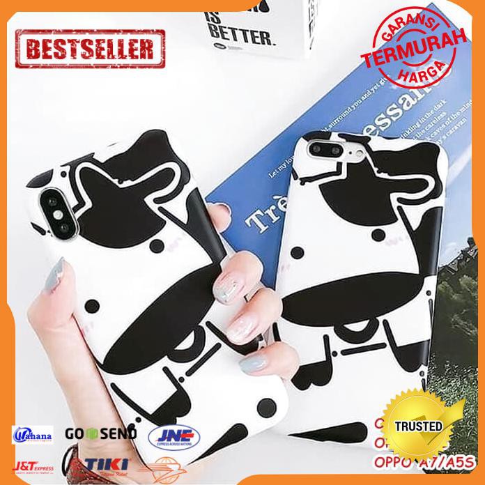 CASE HP OPPO F9 A3S A7 A5S COW SAPI SOFT CASE CASING