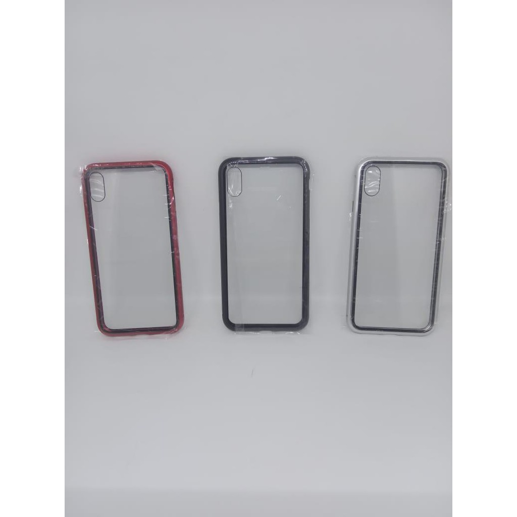 Depan belakang glass premium magnetic glass full cover 360 iphone xs max