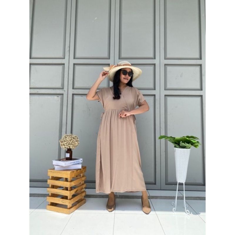 DASTER KIMONO PANJANG POLOS BUSUI DASTER KIMONO JUMBO SEMATA KAKI HOMEDRESS KEKINIAN DASTER VIRAL DASTER JUMBO LD 120-COKSU