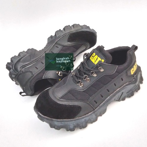 Sepatu Safty Kerja Lengkahkapayun Cat Hitam Tali Pendek Sepatu Safty Kerja Lengkahkapayun Cat Hitam Tali Pendek