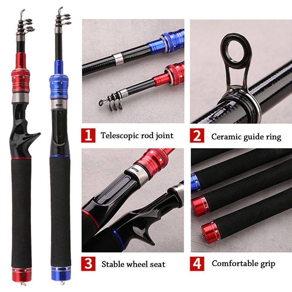TOP Joran Pancing Teleskopik Portable Travel Ultralight Carp Feeder