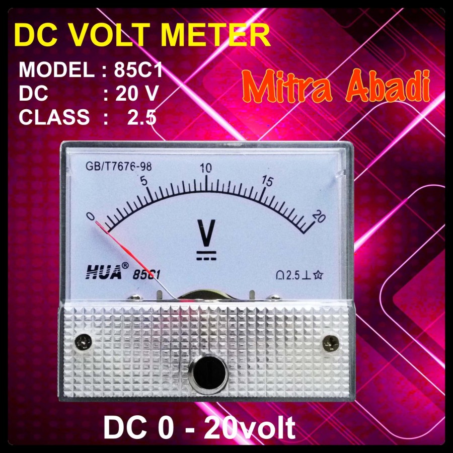 Voltmeter ANALOG DC 20V