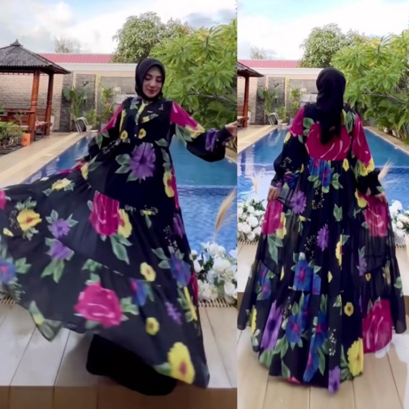 DRESS BUNGA CERUTI SHELLASAUKIA