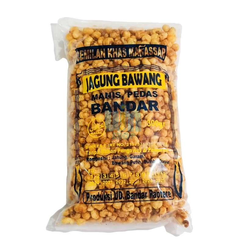 

Jagung Bawang Manis Pedas 300g Bandar Paotere oleh oleh Khas Makassar