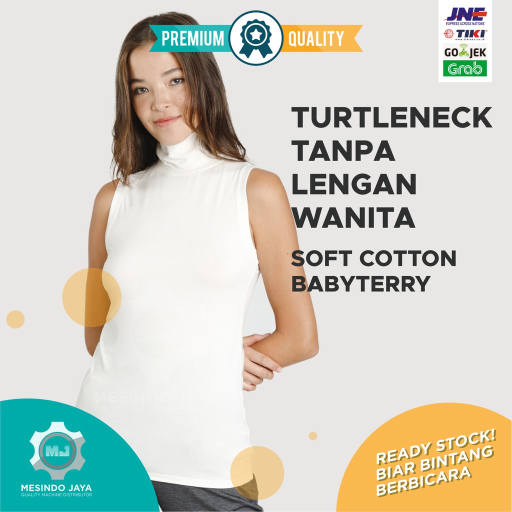 TurtleNeck Wanita Tank Top Korean Turtleneck Wanita Tanpa Lengan CEWEK MURAH! BTS! BlackPINK