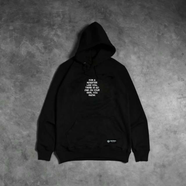 JAKET HOODIE ZIPPER POLOS HITAM PRIA WANITA