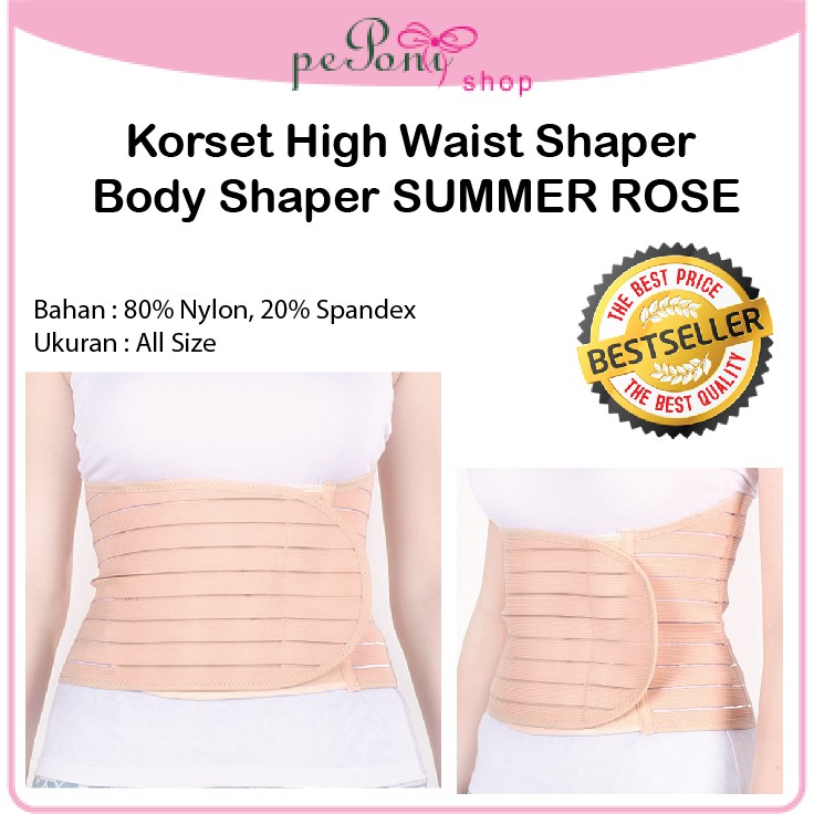 Korset Pinggang High Waist Shaper Body Shaper Summer Rose Shopee Indonesia