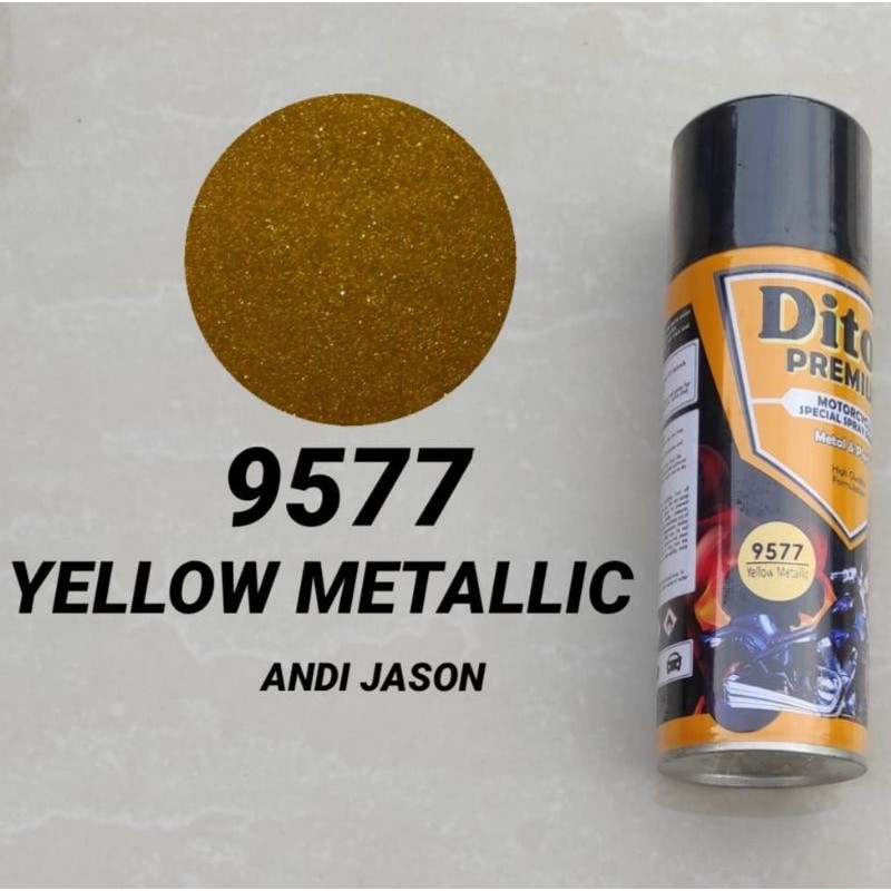 DITON PREMIUM CAT SEMPROT TAHAN BENSIN 400CC 9577 YELLOW METALLIC