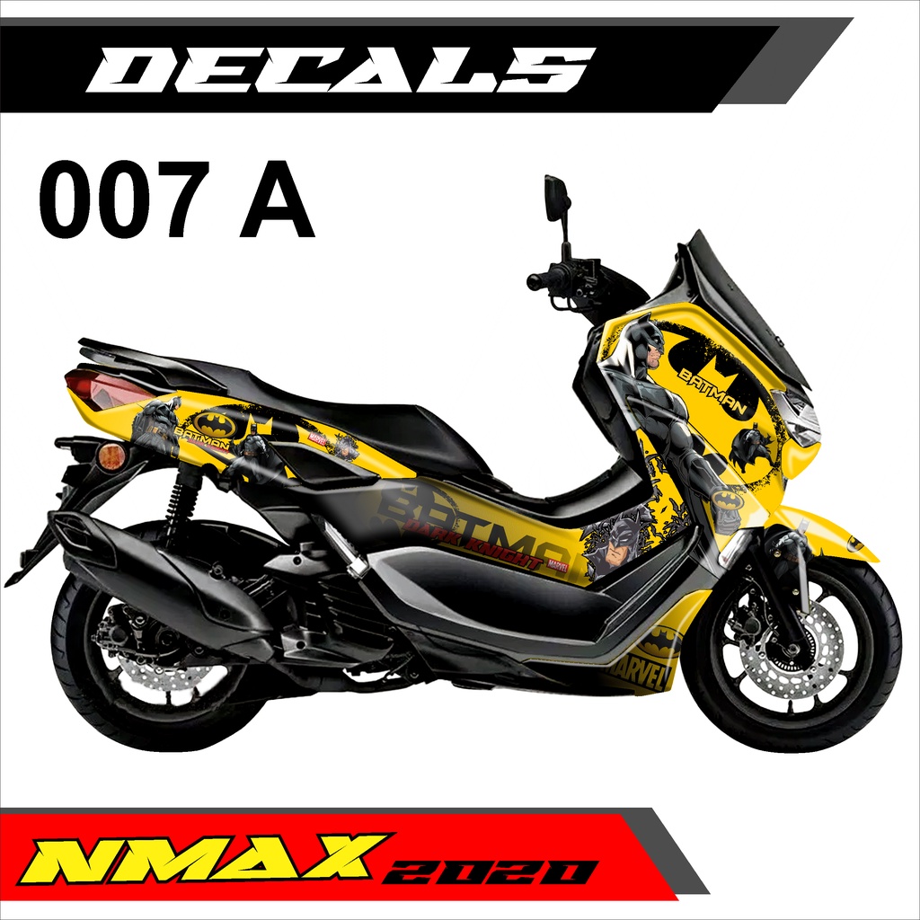 Decal Sticker - Dekal Stiker All New Nmax 2020  Fullbody Desain BATMAN Animasi N Gradasi  - 007
