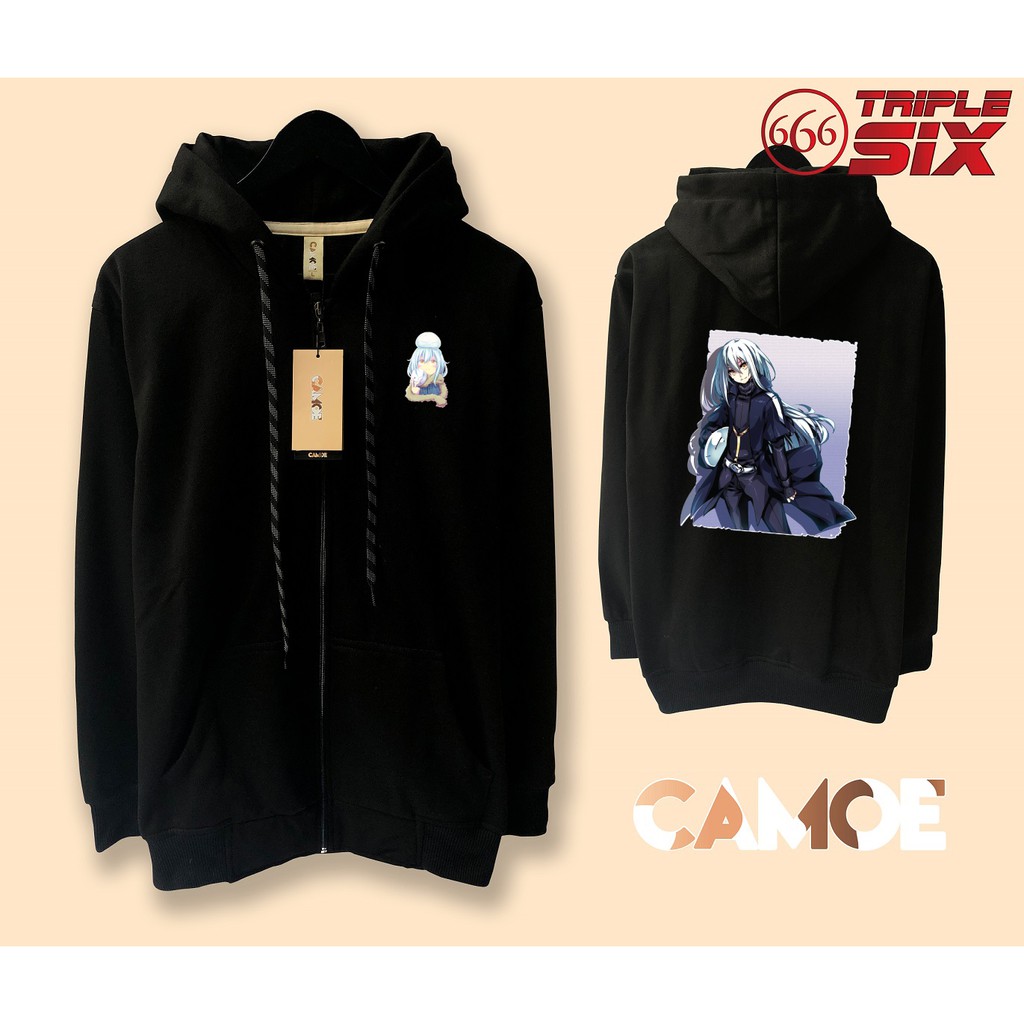 Jaket Hoodie Zipper Anime Rimuru Tempest tensura Slime