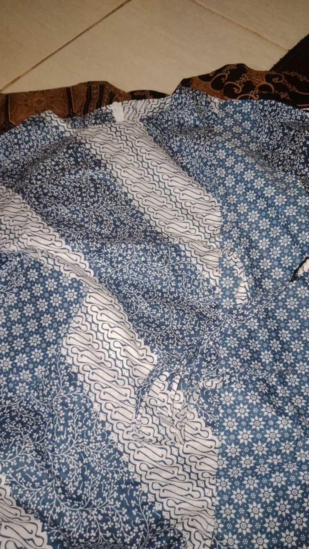 Tey-17 Batik Wanita Asj Sa Hrb026 Kenongo Kemeja Tosca Pendek