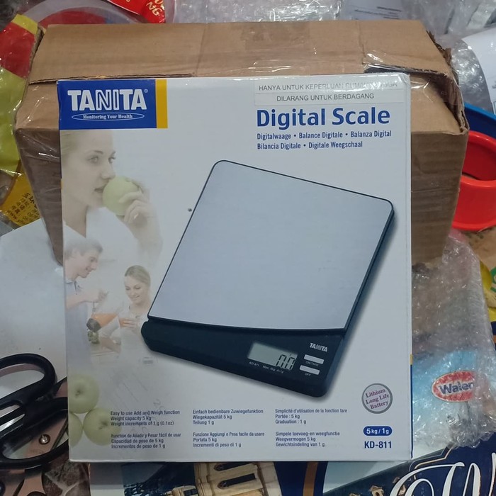 TANITA KD 811 / KD811 TIMBANGAN DIGITAL KUE DAPUR STAINLESS 5 KG TERMURAH