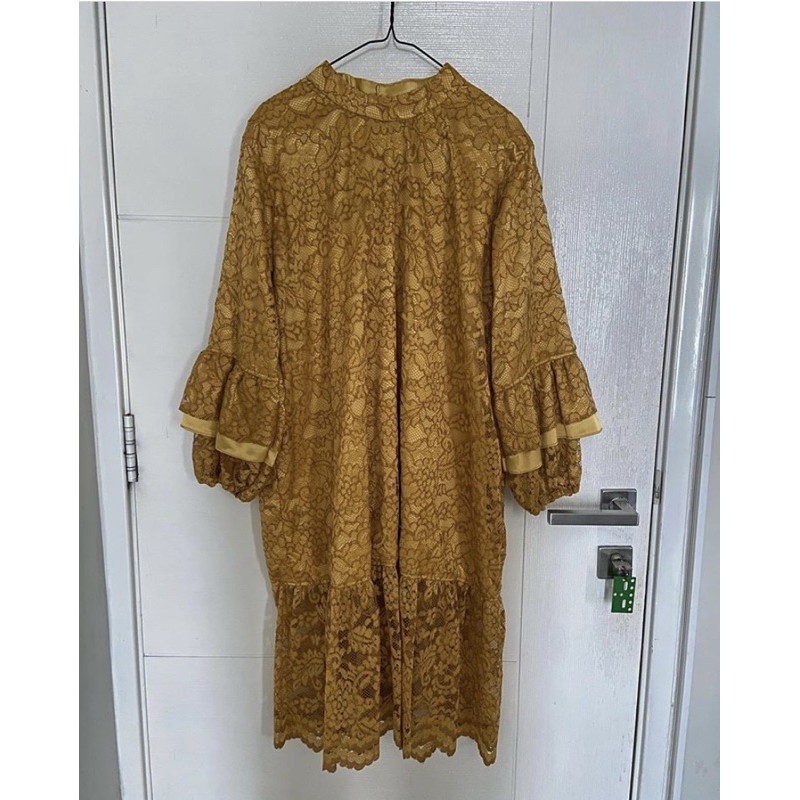 Baju Pesta Atasan Brokat Renda Brukat (Preloved/Second)