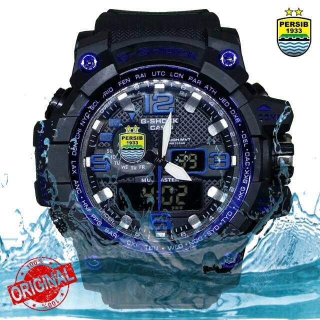 (BOBOTOH AREA) Persib Dual Time Watches . List Biru Limited Edition