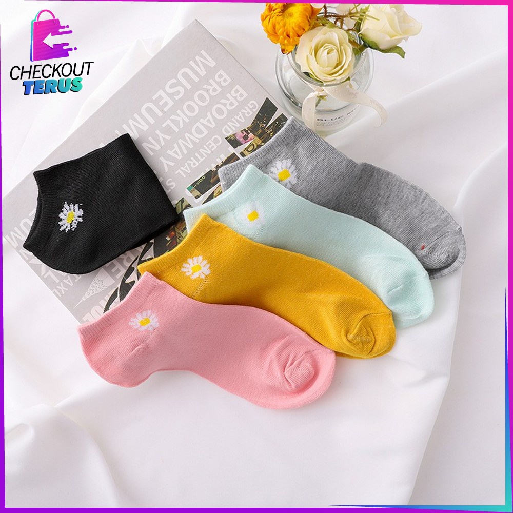 CT P55-P58 Kaos Kaki Pendek Dewasa Kaos Kaki Semata Kaki Polos Lucu Kaos Kaki Ankle Wanita Motif Lucu Kaos Kaki Pendek