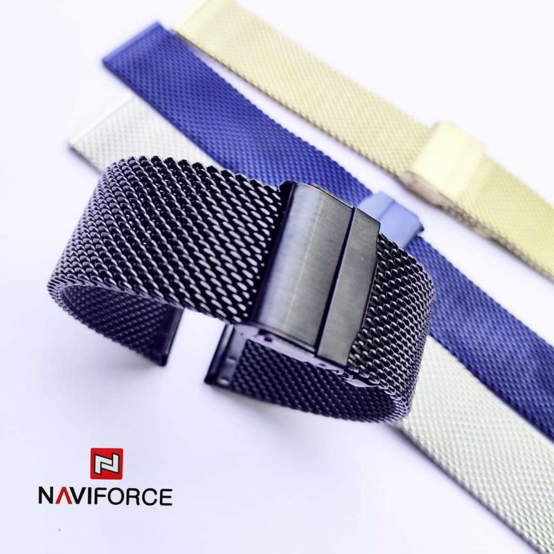 Strap Tali Jam Tangan Milanese shark mesh Naviforce 9167
