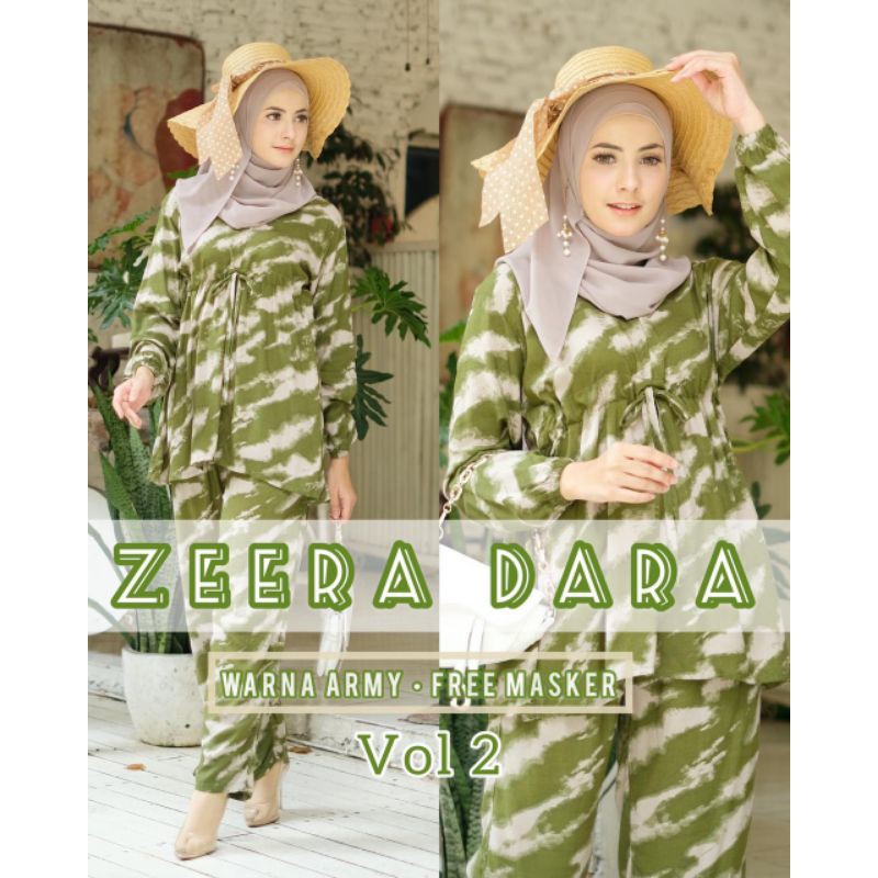 Daster arab ZEERA DARA Original One Set Rayon Tiedye