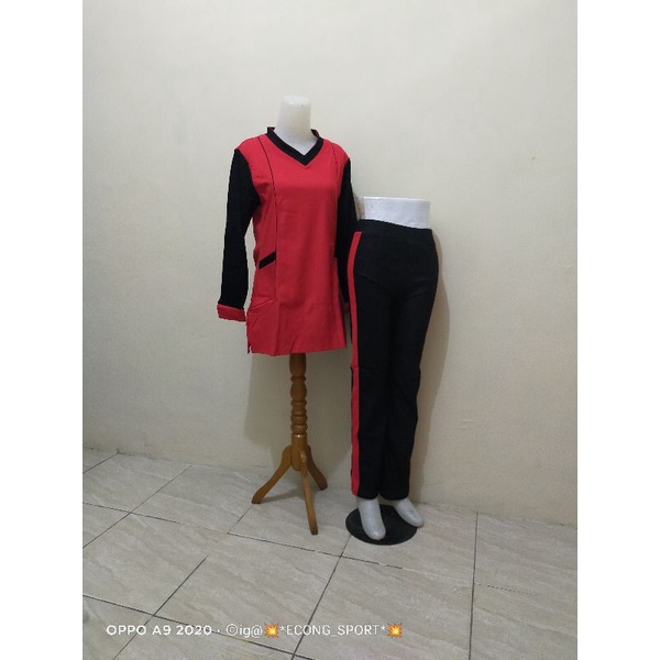 Baju senam muslimah / baju senam syar'i / baju senam sopan