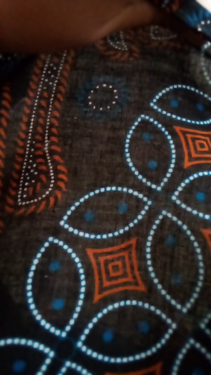 Tunik Batik Motif Seno Biru