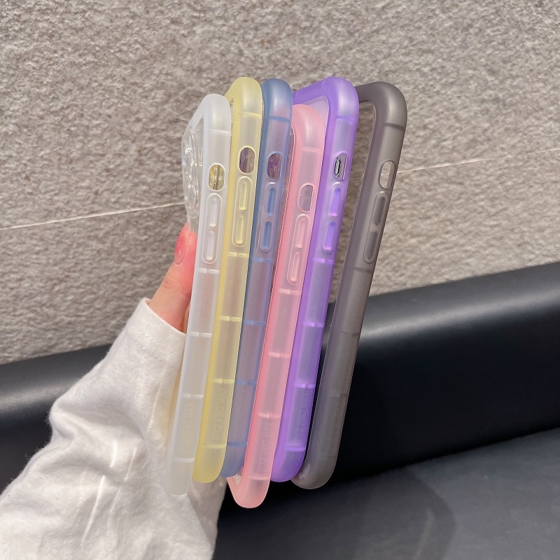 Case TPU Transparan Shockproof Multi Warna Permen Untuk iPhone 13 Pro max xr 11 12 xsmax