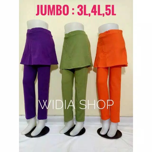 Wanitatrainingcelana- Celana Senam Rok Wanita Tebal Jumbo Size 3L-5L - Abu-Abu, 3L -Celana-Training-