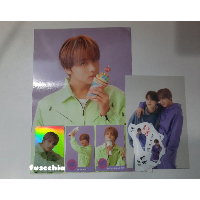 SG 2021 Member set Haechan dream + photocard holo benefit Aladdin. tags, wts wtb wtt pc haechan nct