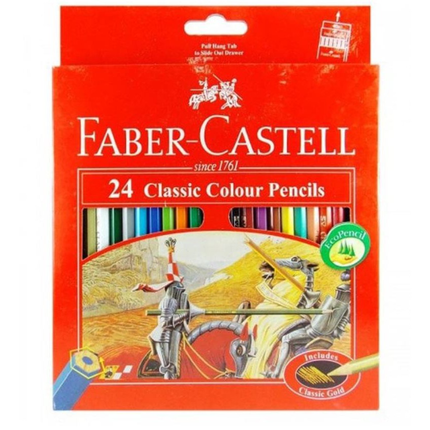 

Pensil Warna Faber Castell 24 Warna Panjang Classic