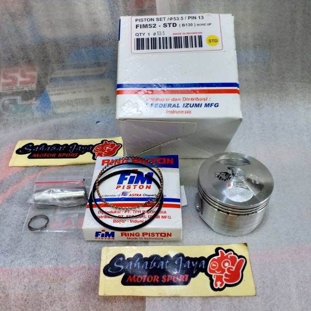 Seher Piston FIM FIM52 Beat Vario Supra Revo 52 Pin 13 53,5 Pin 13 54 Pin 13 54,5 Pin 13 54,75 55 Pi