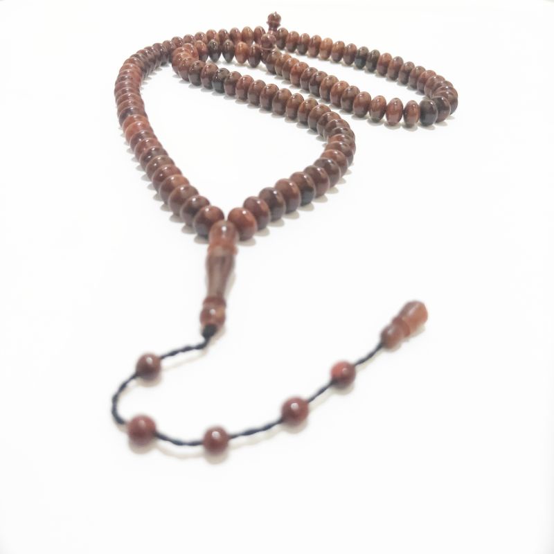 Tasbih kokka donat 99 butir 8mm koka kaoka polos coklat kaokah kauka kaukah original