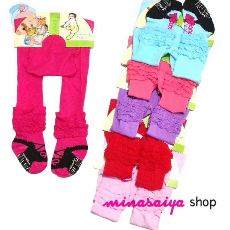 MAMYNICE Legging Bayi Perempuan Cewek Anti Slip 0 - 6 bulan dan 6 - 12 bulan