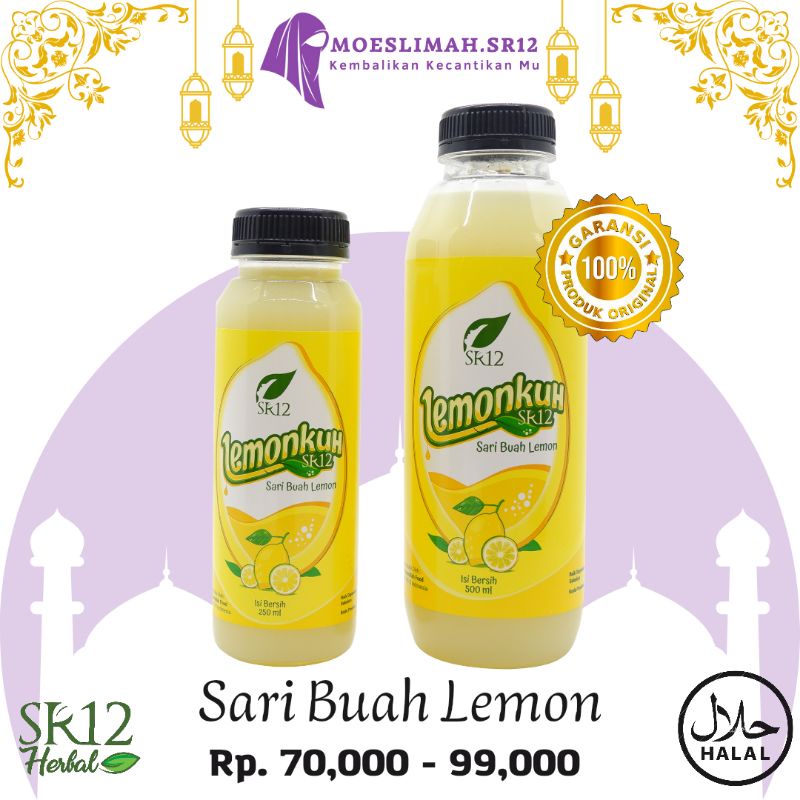 

LEMONKUH SR12 BPOM - SARI NUAH LEMON - PERASAN - VITAMIN C