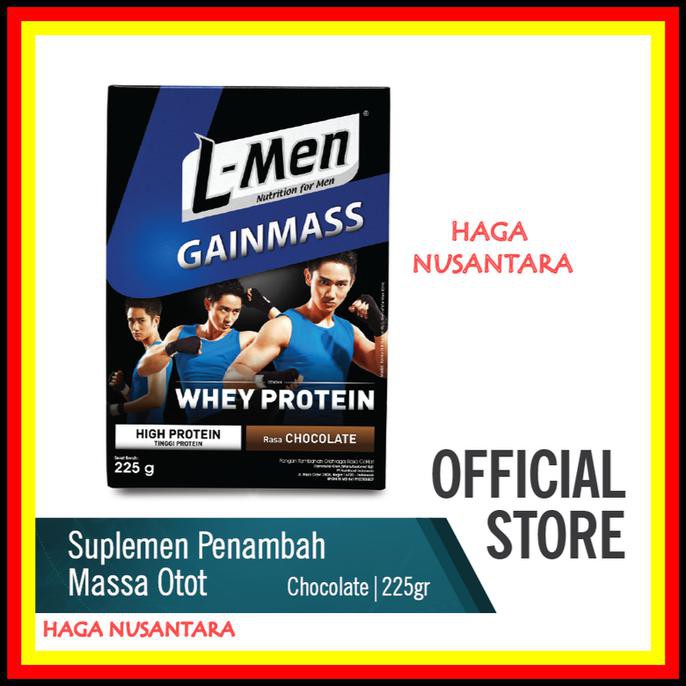 HOT PROMO  L-MEN GAIN MASS CHOCOLATE WHEY PROTEIN 225 g