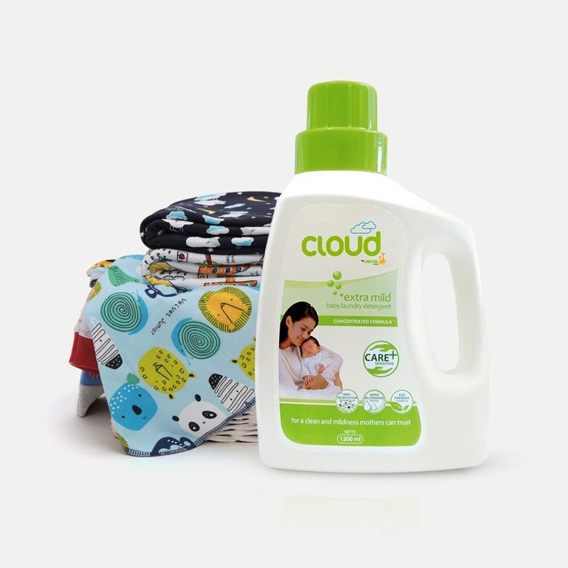 Castle - 1200ml Cloud Baby Laundry Detergent By Velvet Junior - Sabun Cuci Baju Bayi &amp; Anak