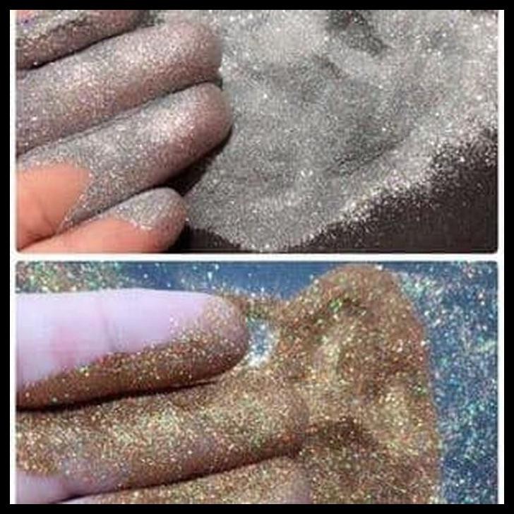 Glitter Bubuk Dust Glitter Hologram Glitter Bubuk Gold - Gold