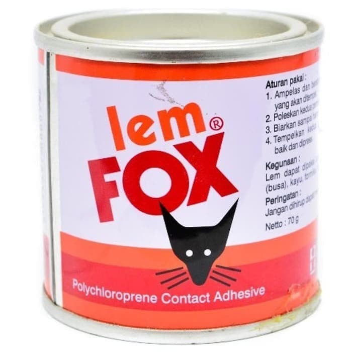 Lem FOX 185 Gram Lem Kuning Fox Lem Kayu Lem Kulit Lem Karet Plastik