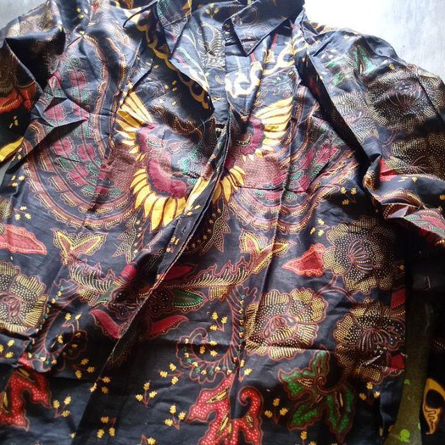 Kemeja Batik Pria Lengan Panjang Size M L Xl Xxl Bswart Batik Hrb026 Kenongo Hem Panjang Pdi