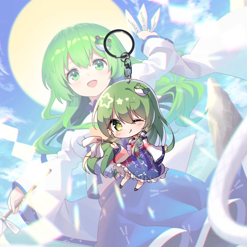 Gantungan Kunci Touhou Project Kochiya Sanae Game Ganci Anime Key Chain Keychain Souvenir