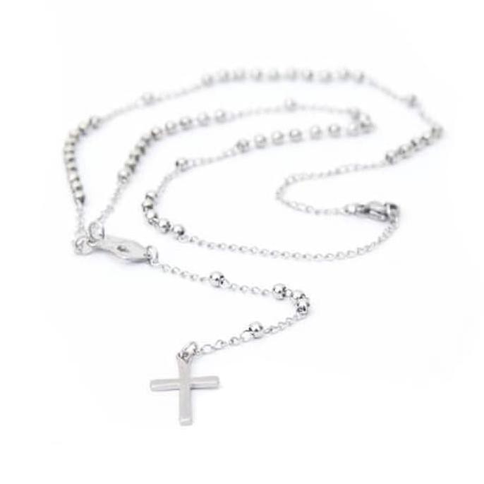 KALUNG ROSARIO TITANIUM MINI 3 MM - PERAK