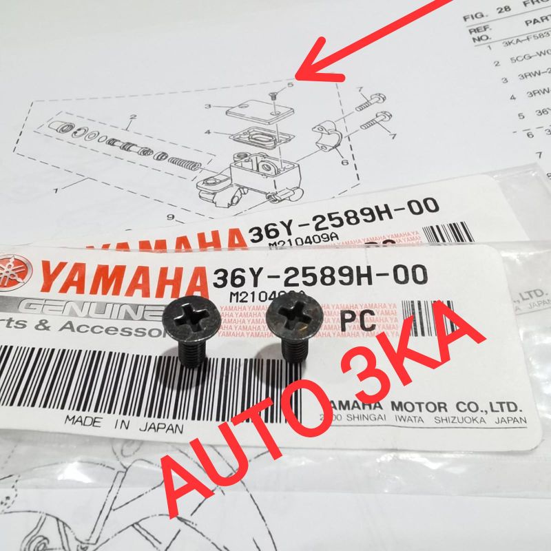 BAUT TUTUP MASTER REM ATAS RXS RXZ RX KING RXKING F1ZR Y125Z TOUCH JUPITER MX ORIGINAL PNP KE SEMUA 