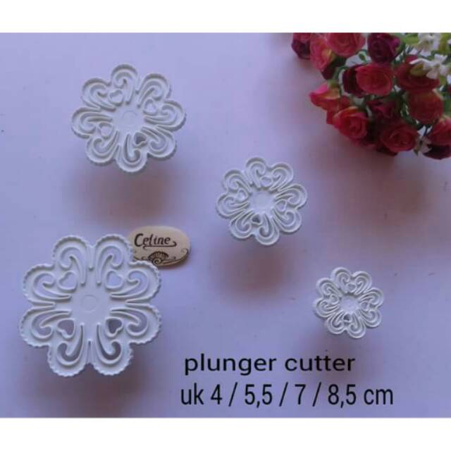 Plunger Bunga / cetakan fondant bunga / cetakan kue bunga