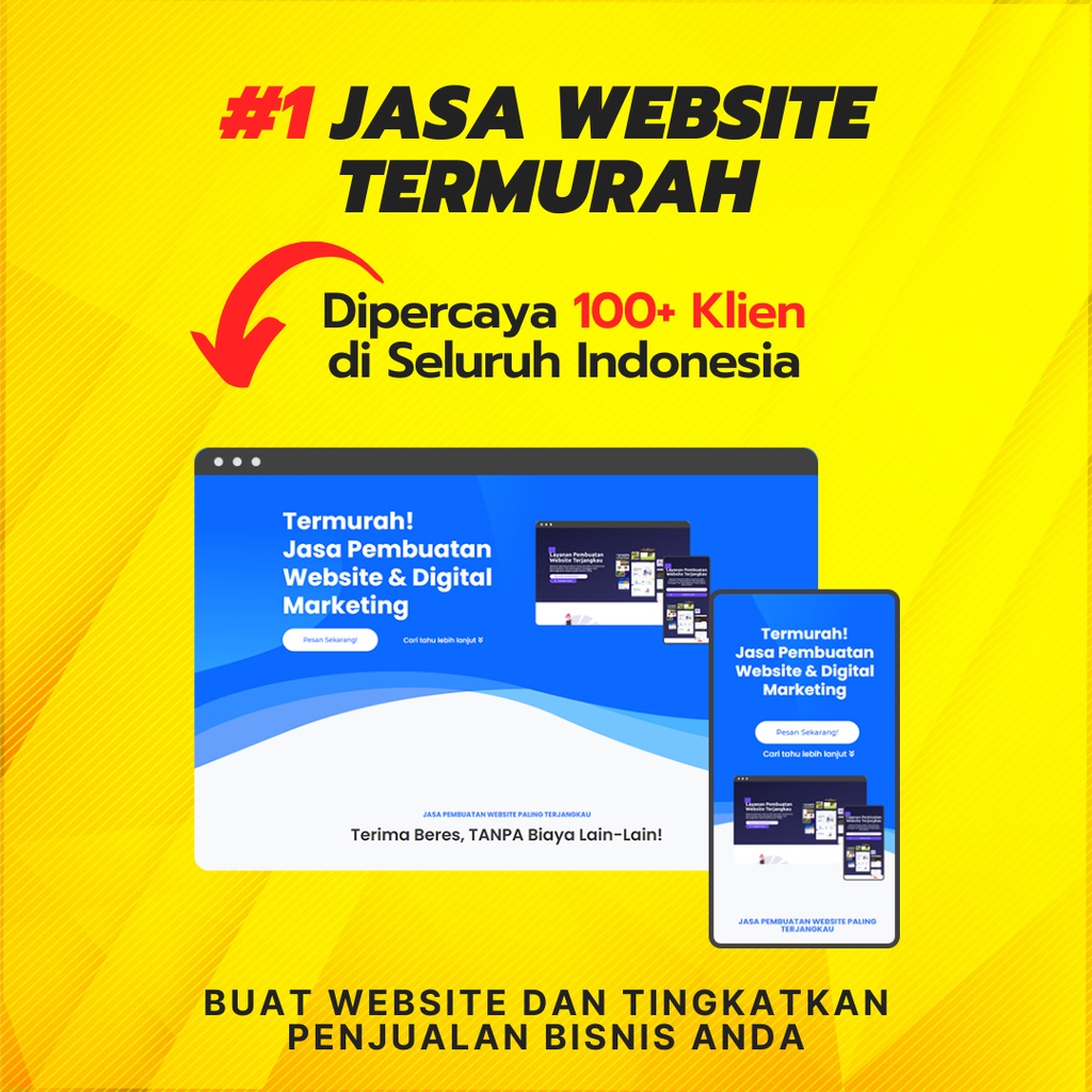 Jual Jasa Pembuatan Website Murah Termasuk Domain & Hosting | Shopee ...