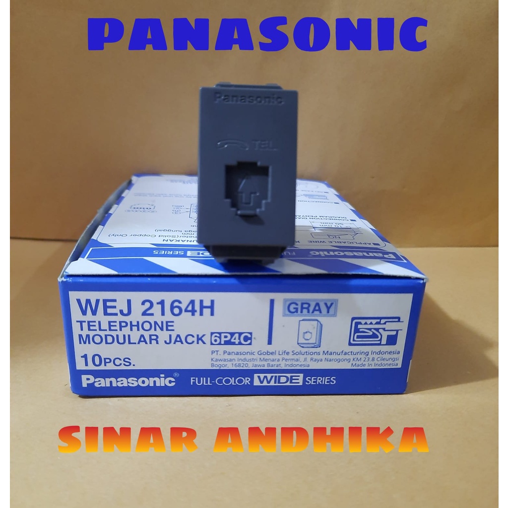 MODUL / JACK TELEPON GRAY PANASONIC WEJ 2164H